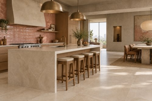 The Beauty of Warm, Earthy Porcelain Tile
